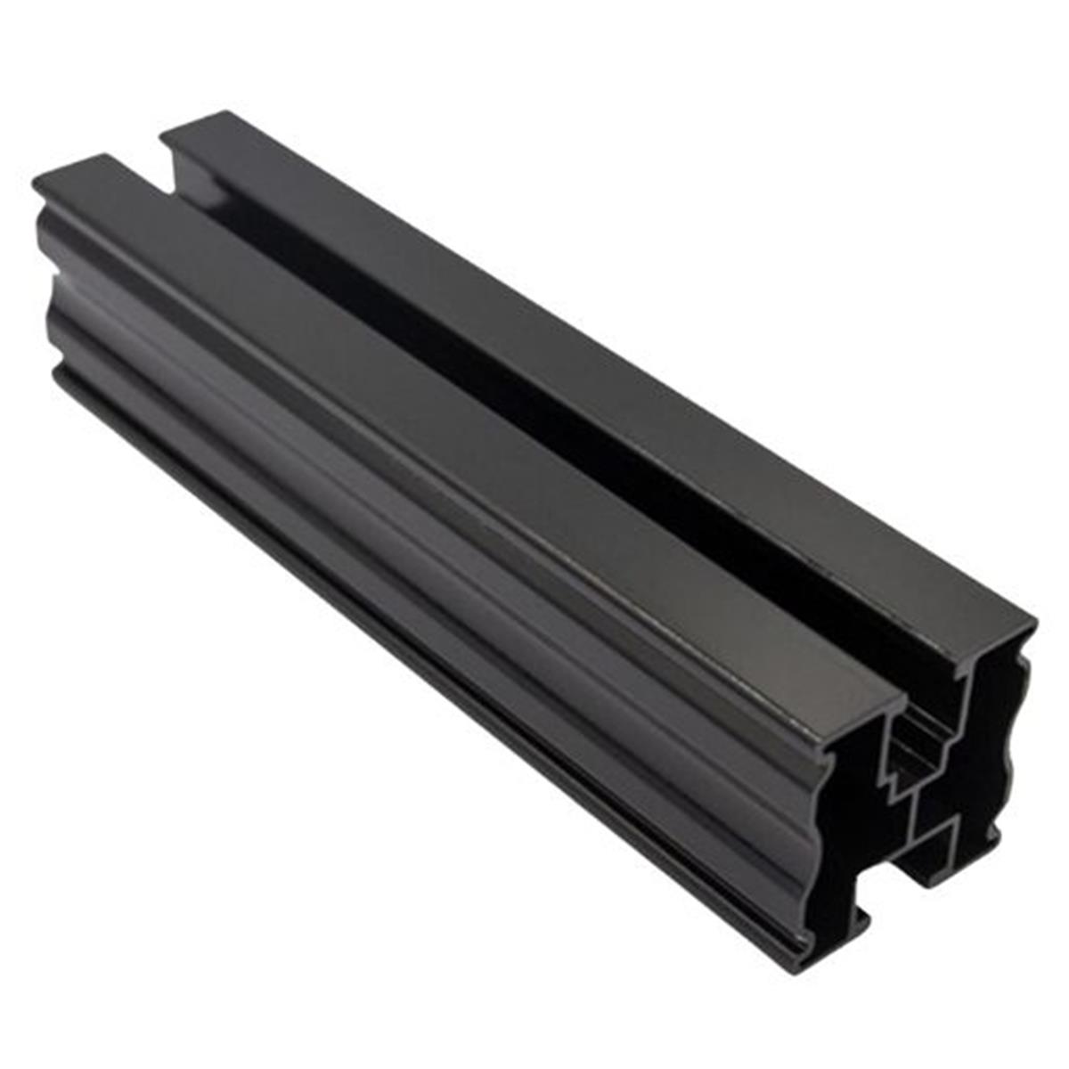 Solarrail 6 metres black for roof hook with click connector